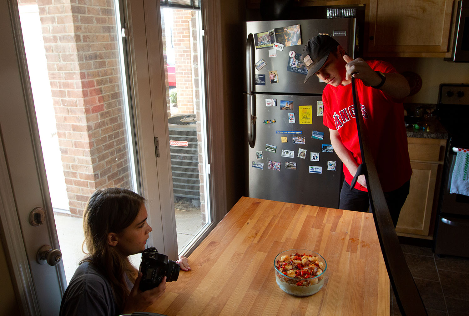 I opened up my kitchen to help students with food photography for the Talisman magazine.