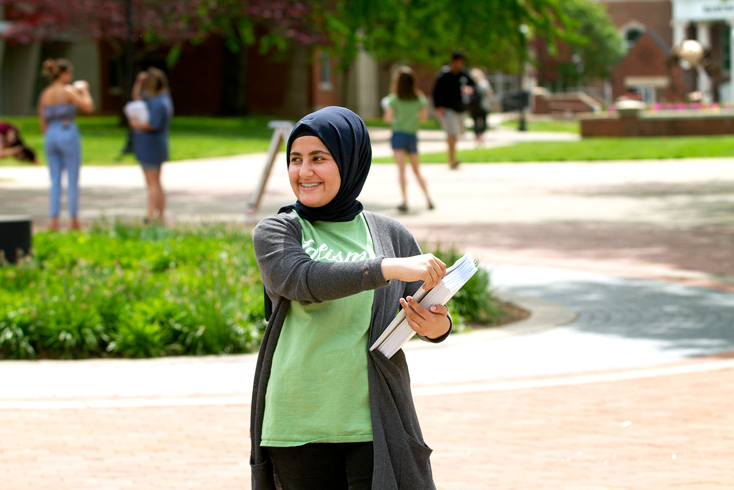 Talisman distribution day is an exciting time for staff members at the end of every semester with the majority of the 2,500 copies of the magazine handed out on campus during the distribution event.