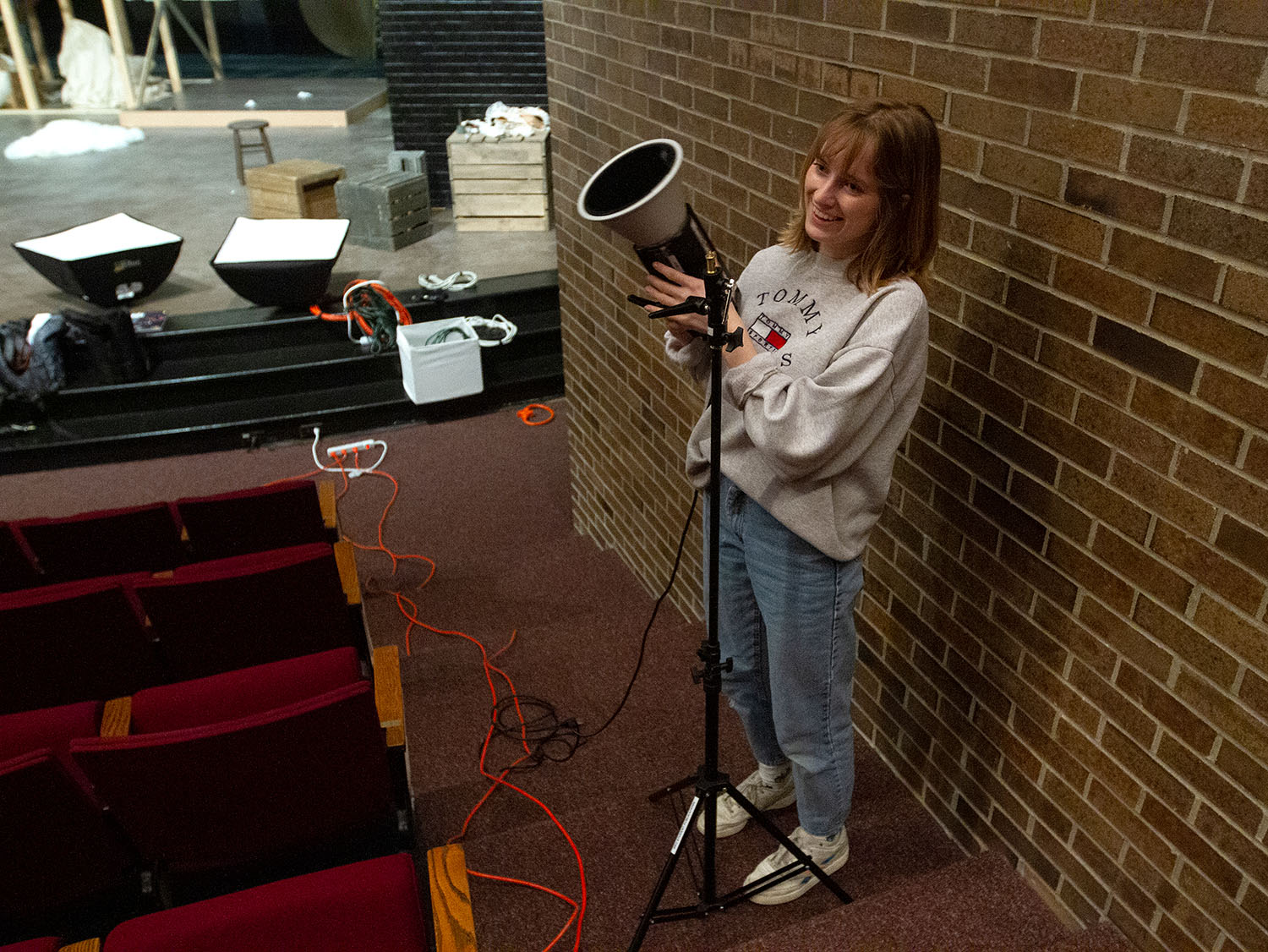 I enjoy teaching students how to use lighting equipment when they dream up elaborate shoots, such as this one for the Talisman cover.