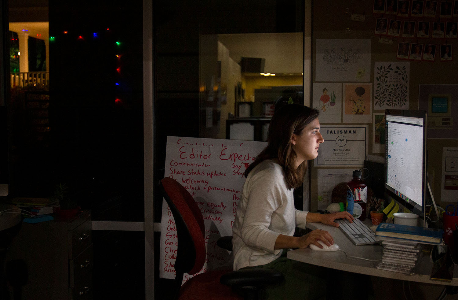 I stay late with students when necessary to accomplish whatever needs to be done.